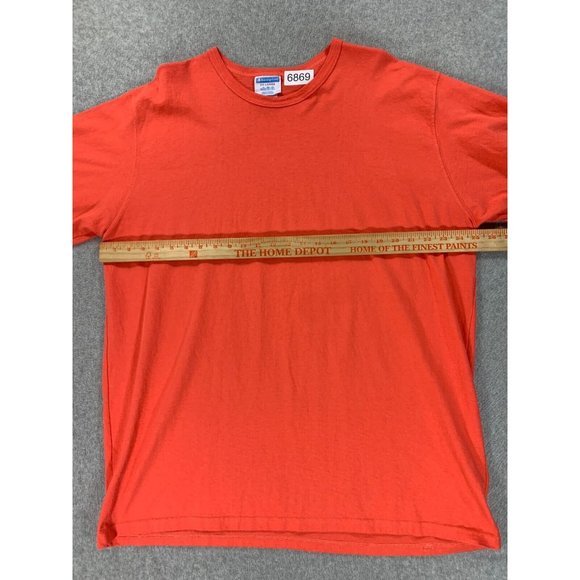 Champion 100% Cotton Vintage Short Sleeve Crew Tee Shirt (Men's 3XL)‎ Coral - Picture 4 of 9